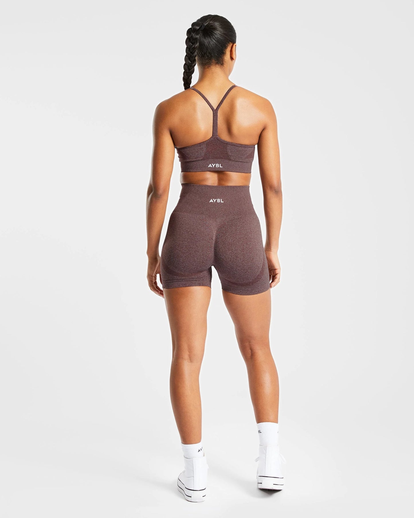 AYBL > Empower Seamless Shorts > S > Brown Marl > AYBL
