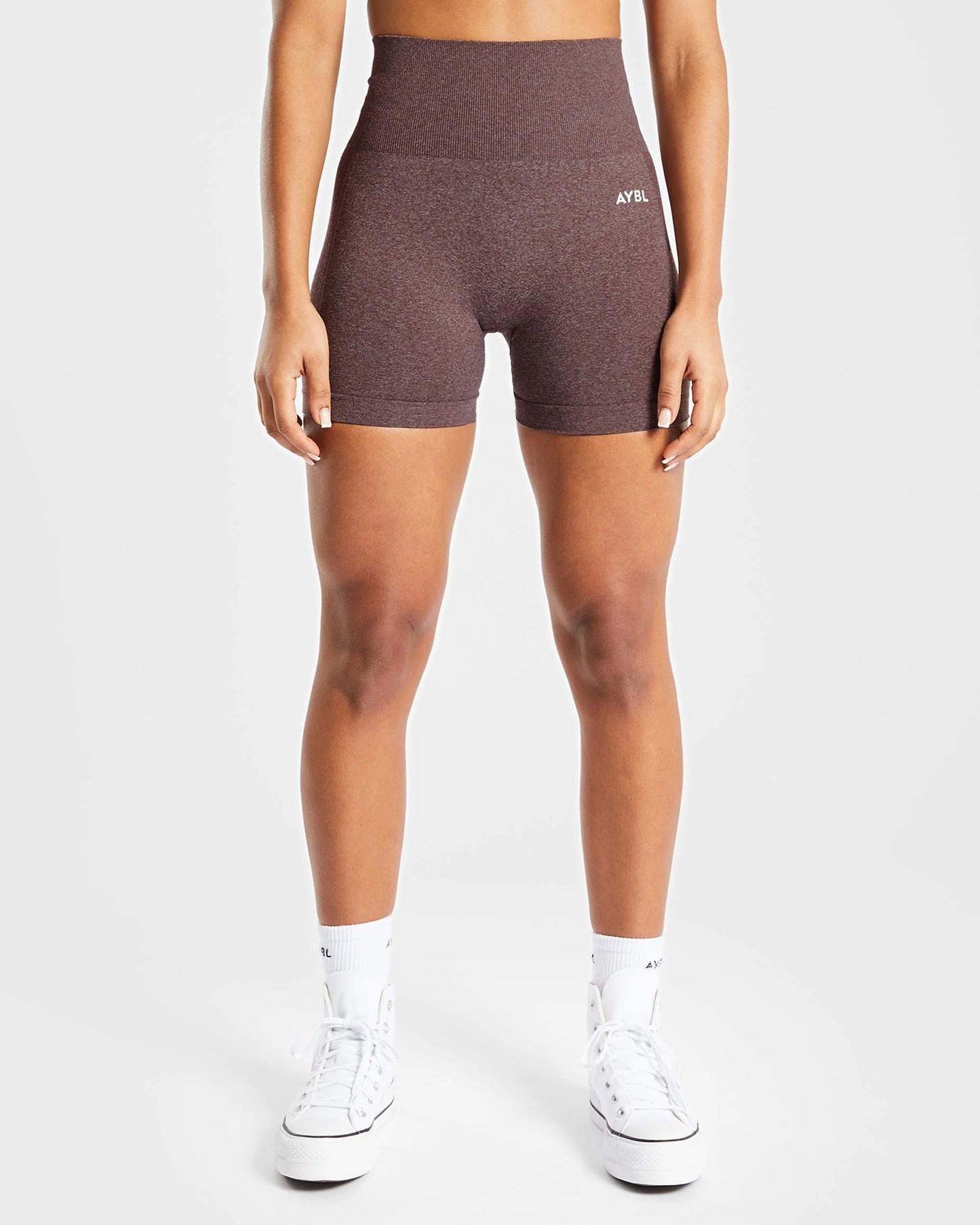 AYBL > Empower Seamless Shorts > S > Brown Marl > AYBL