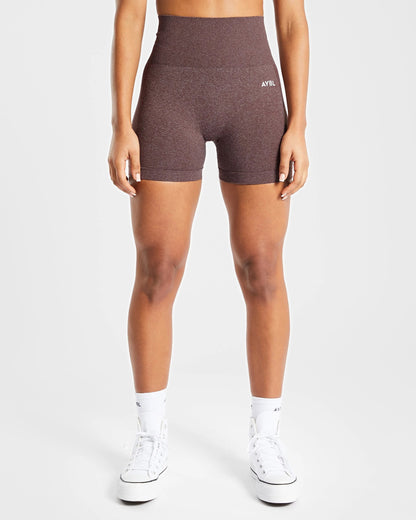 AYBL > Empower Seamless Shorts > S > Brown Marl > AYBL