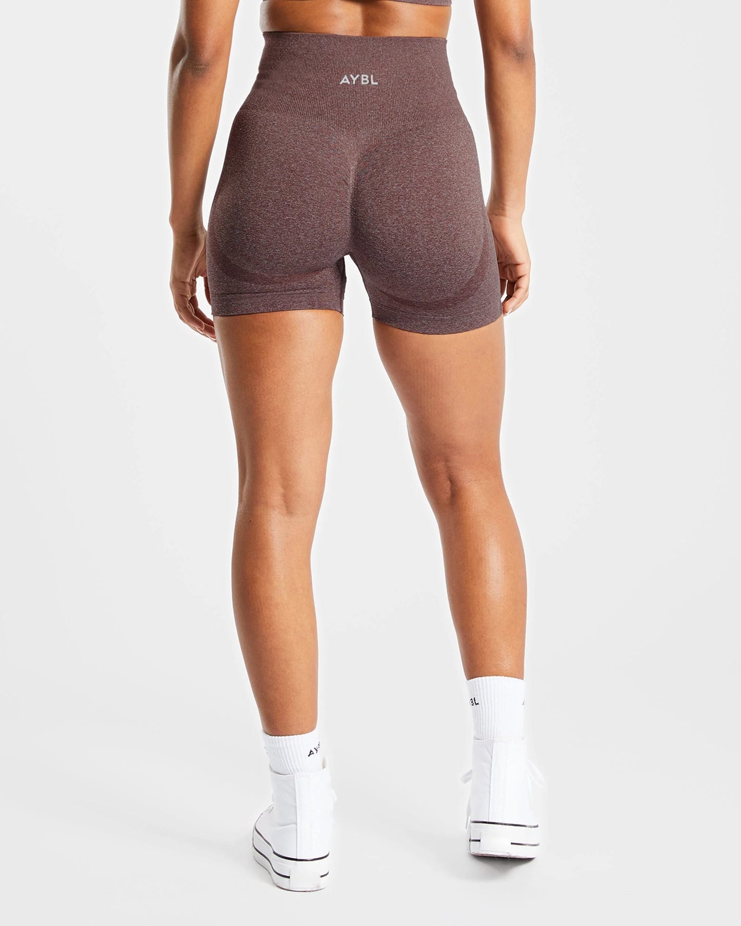 AYBL > Empower Seamless Shorts > S > Brown Marl > AYBL