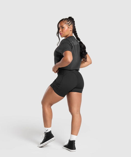 Gymshark > Elevated Power T-Shirt > XS >  Black > Gymshark
