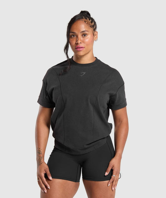Gymshark > Elevated Power T-Shirt > XS >  Black > Gymshark