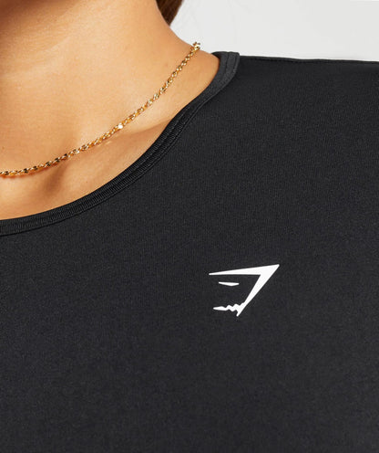 Gymshark > Everyday Seamless Crop Top > S > Black > Gymshark
