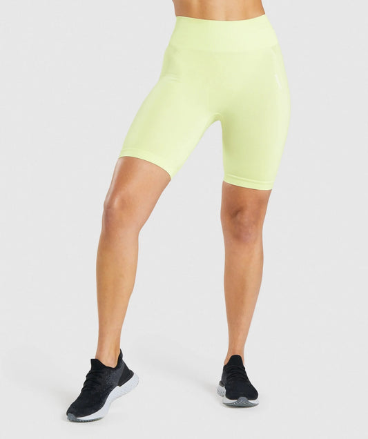 Gymshark > Flex Cycling Shorts > S > Light Green Marl > Gymshark