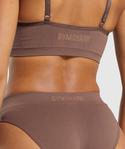 Gymshark > Seamless Brief > XS > Soft Brown > Gymshark