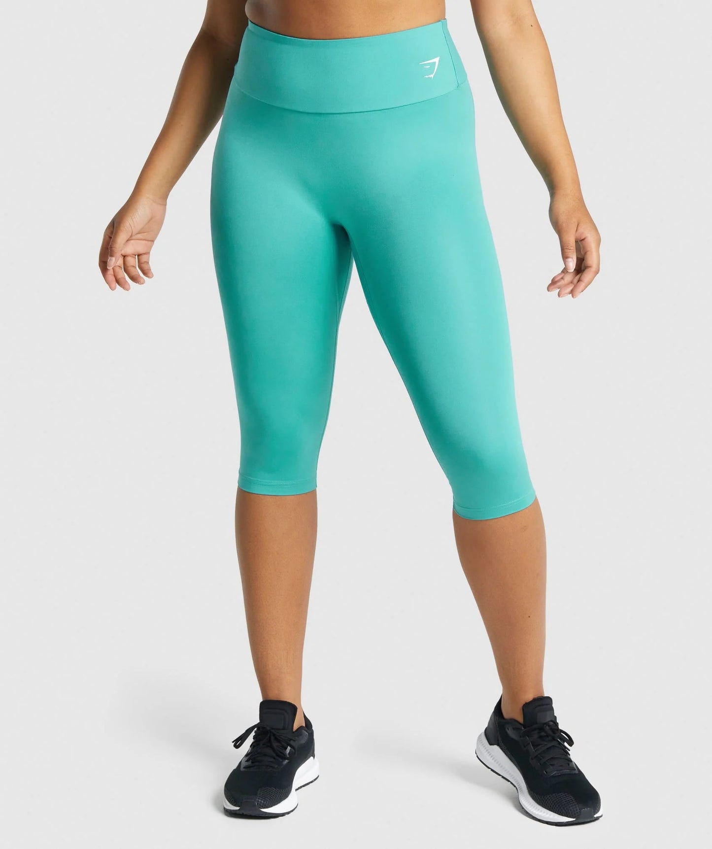 Gymshark > Training Cropped Leggings > S > Teal > Gymshark