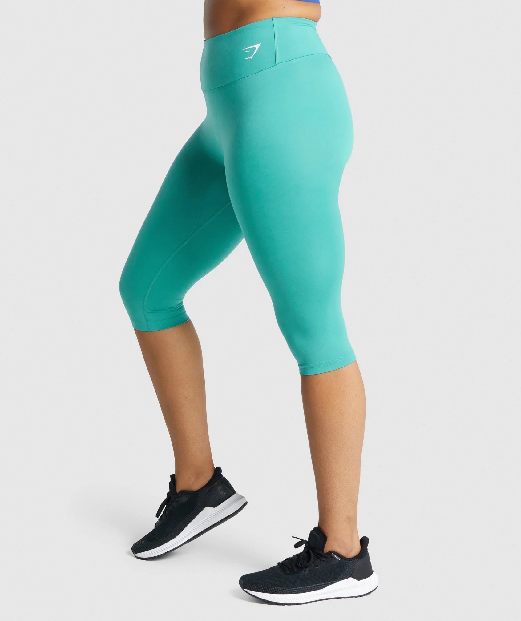 Gymshark > Training Cropped Leggings > S > Teal > Gymshark